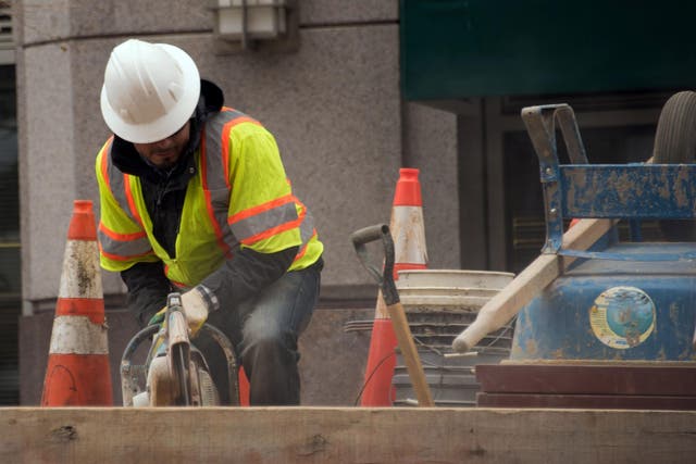 One of the sectors in which the US saw jobs gains in February was construction