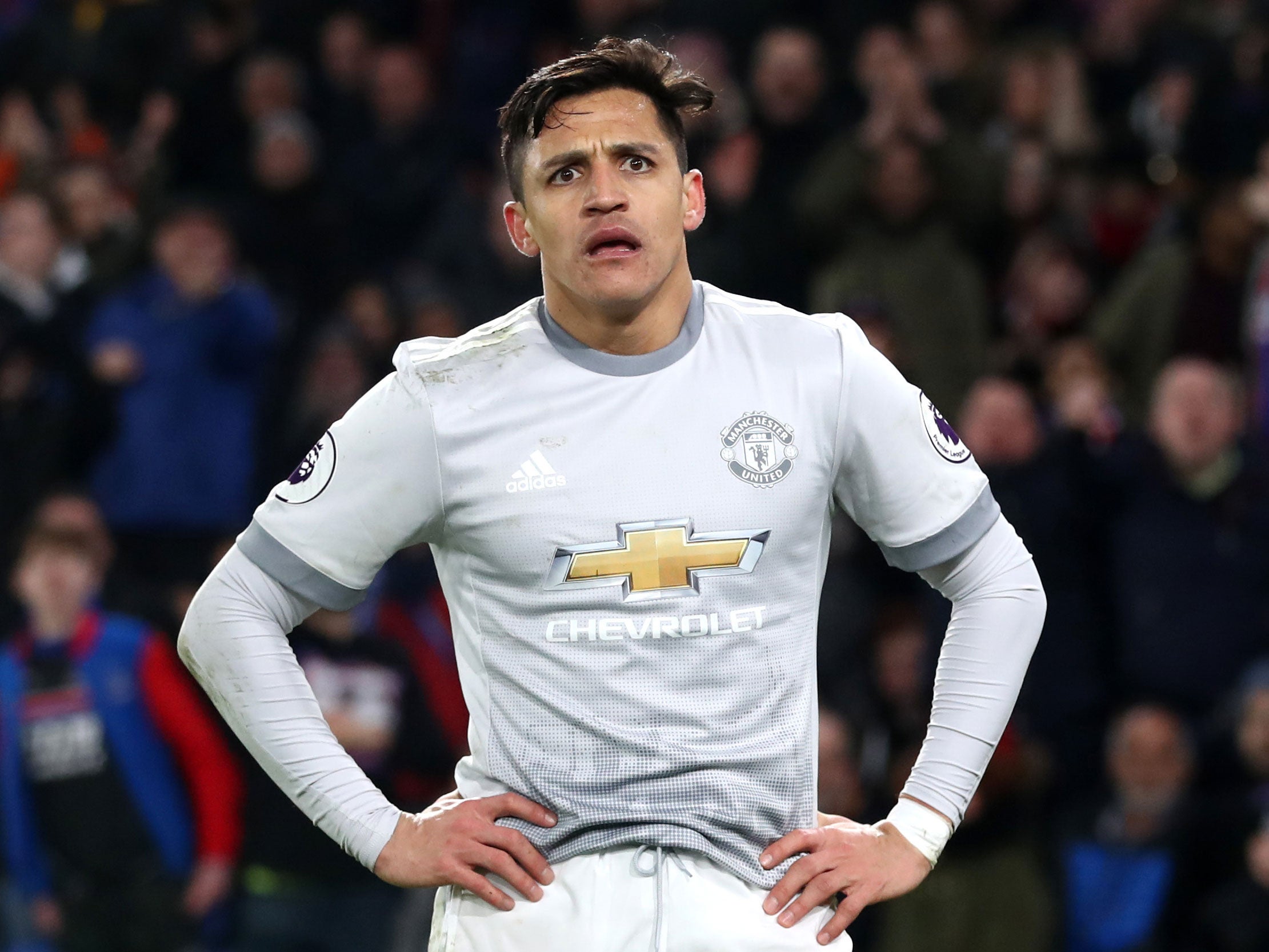 Alexis Sanchez has scored just once in eight Manchester United appearances