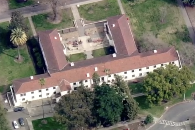 An aerial view of the veteran's home in Yountville, California