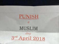 'Punish a Muslim Day' letters suspect charged with soliciting murder