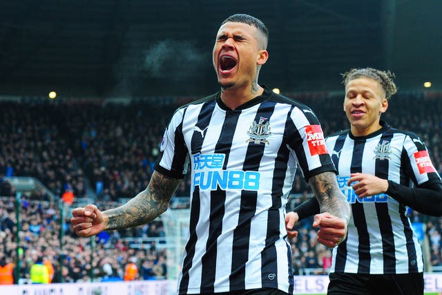 Kenedy scored Newcastle's first two goals