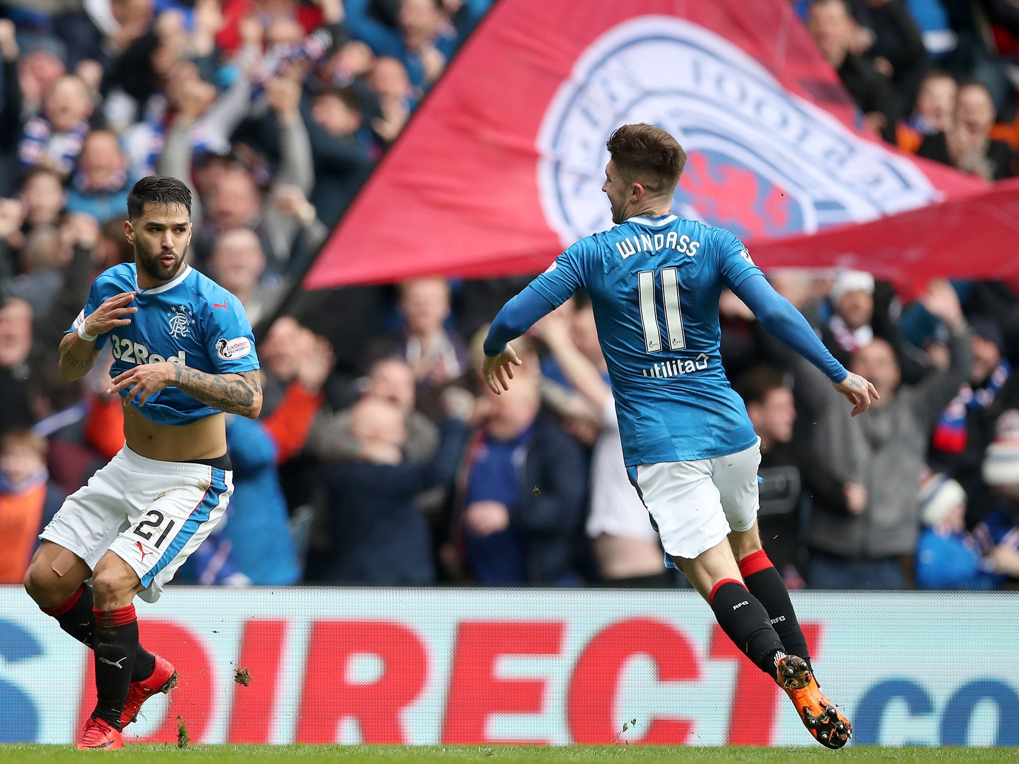 Daniel Candeias celebrates his goal for the hosts