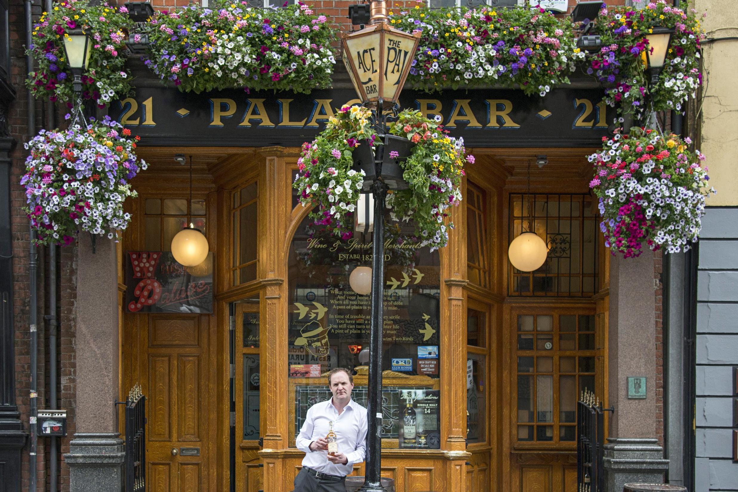 Spot the Palace Bar by its floral hanging baskets