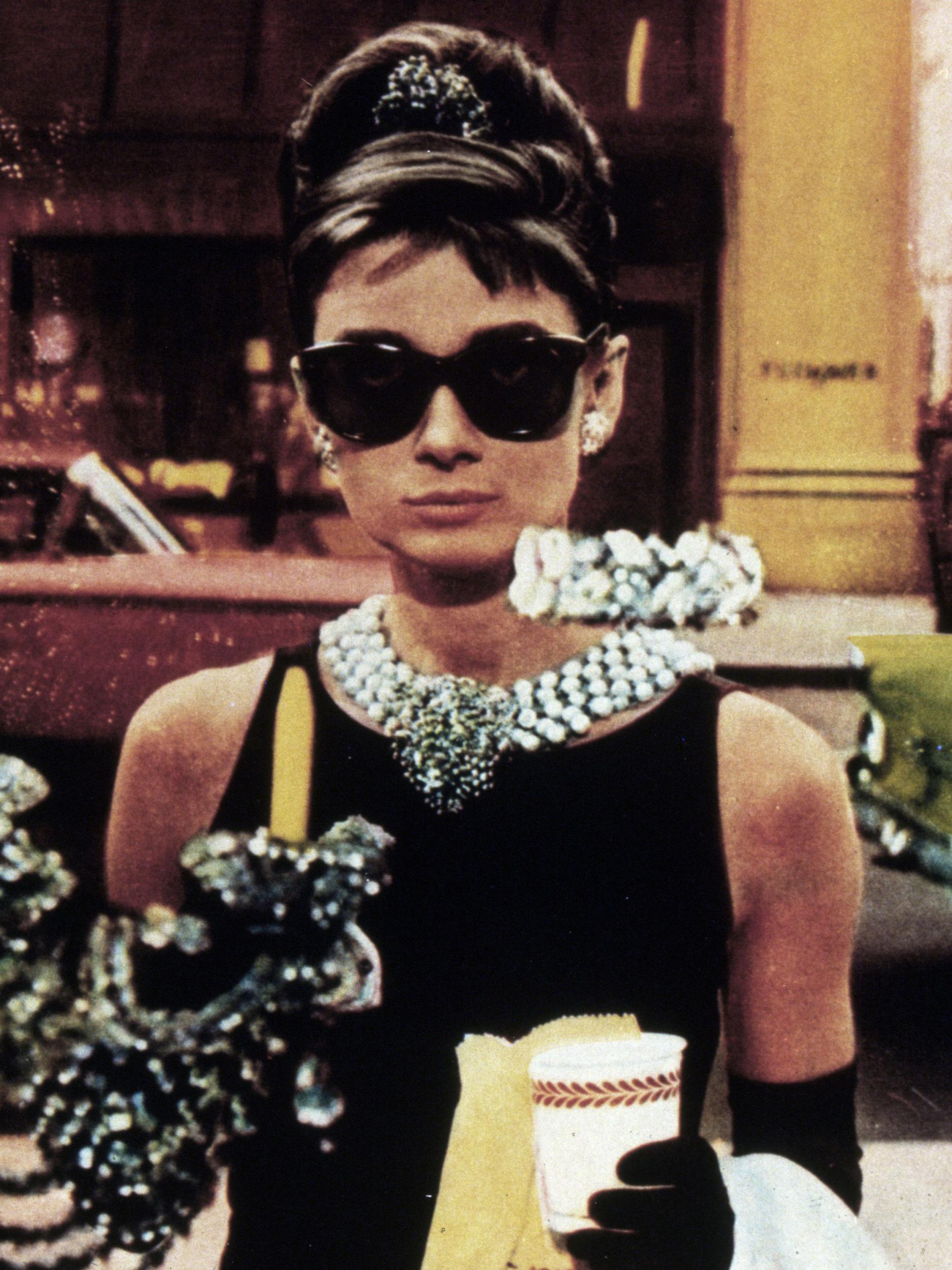 Audrey Hepburn as Holly Golightly, wearing Givenchy, in Breakfast at Tiffany's