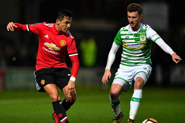 Yeovil’'s Tom James played against Manchester United in the FA Cup