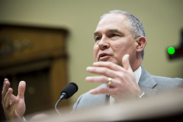 Scott Pruitt, the administrator of the Environmental Protection Agency