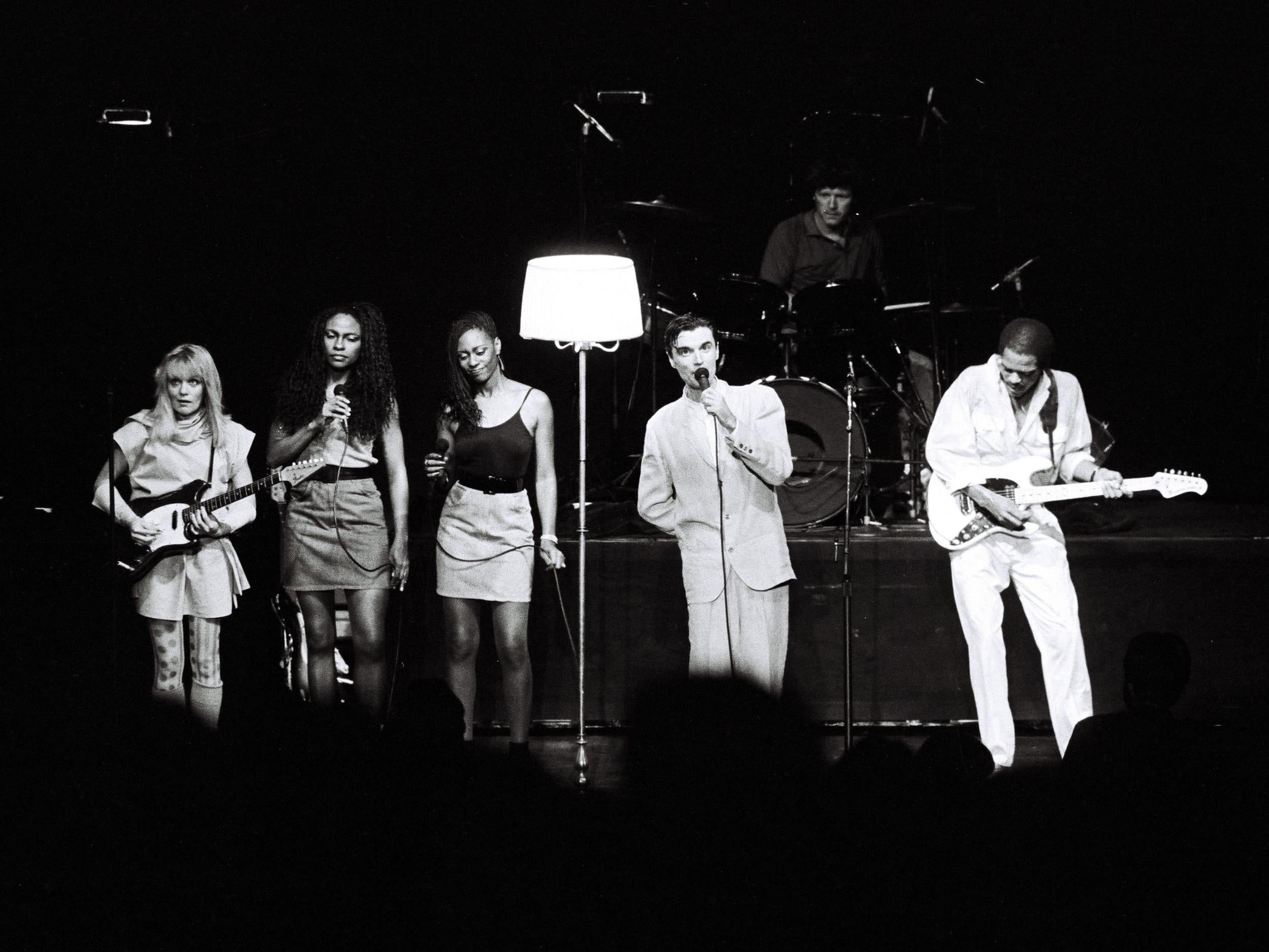 Talking Heads hits included “Psycho Killer” and “Burning Down the House” before Byrne went solo
