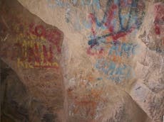 Ancient cave paintings in Chile 'irreparably' damaged by graffiti