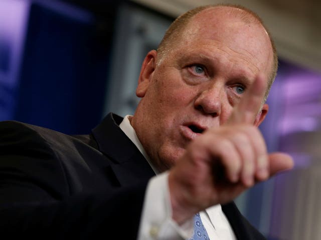 <p>Trump has turned to former US Immigration and Customs Enforcement acting director Thomas Homan on immigration issues </p>