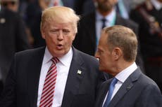 EU council president calls out Trump's 'transatlantic bickering'