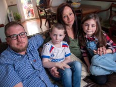 Six-year-old faces tumour treatments away from hom