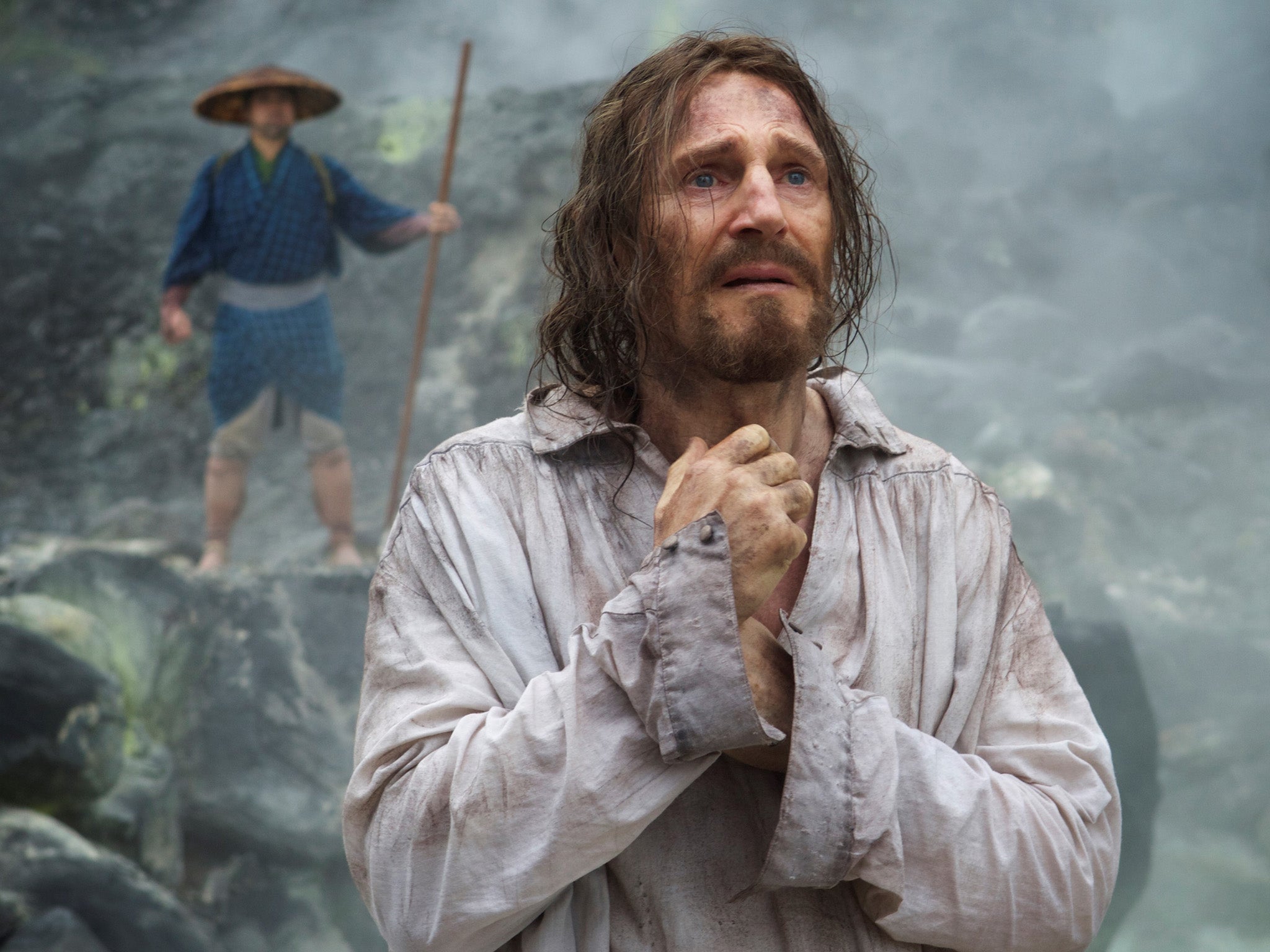 Liam Neeson as the Jesuit Cristóvão Ferreira in Scorcese’s ‘Silence’ (StudioCanal)