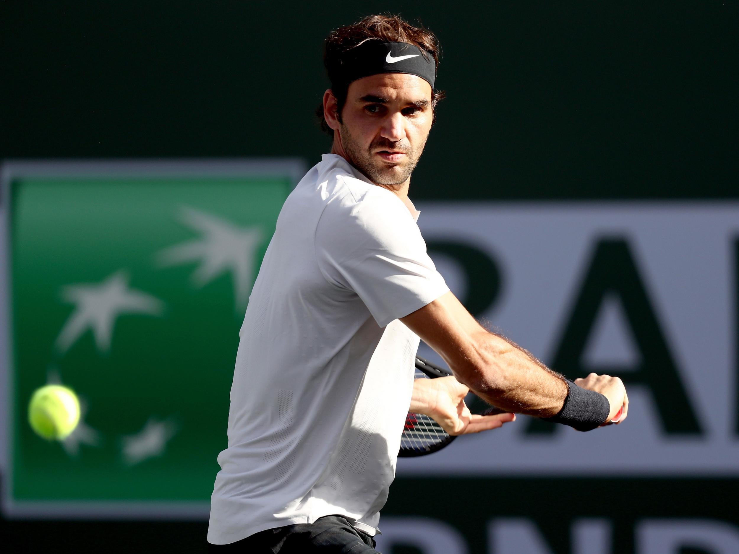 Roger Federer booked his spot in the quarter-finals with his 60th win at Indian Wells