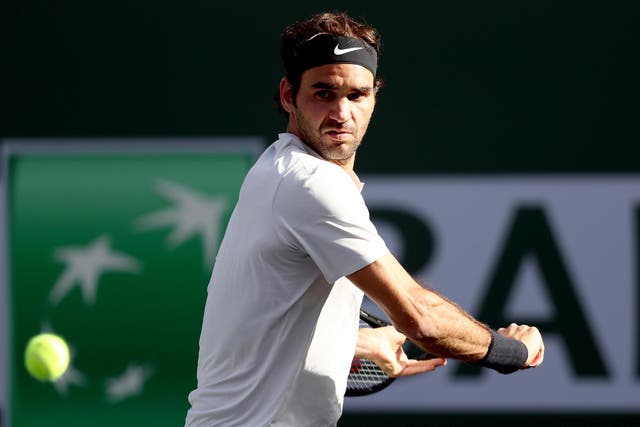 Roger Federer booked his spot in the quarter-finals with his 60th win at Indian Wells
