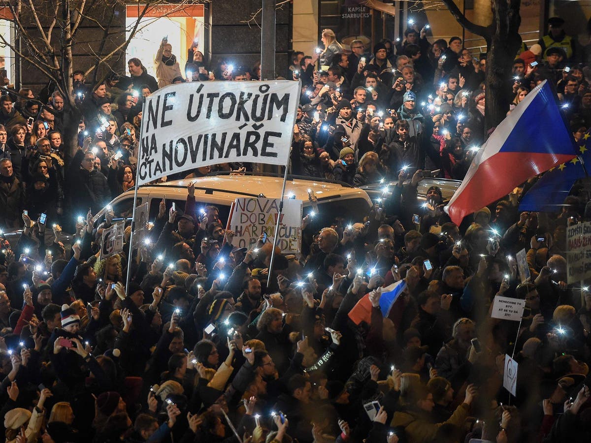 Prague protests: Thousands of Czechs take to the streets after ...