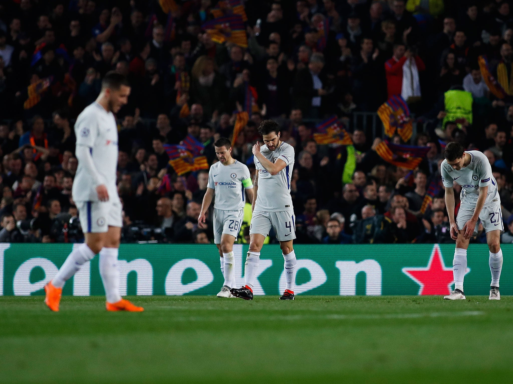 Chelsea's Champions League hopes were brought to an end in Barcelona