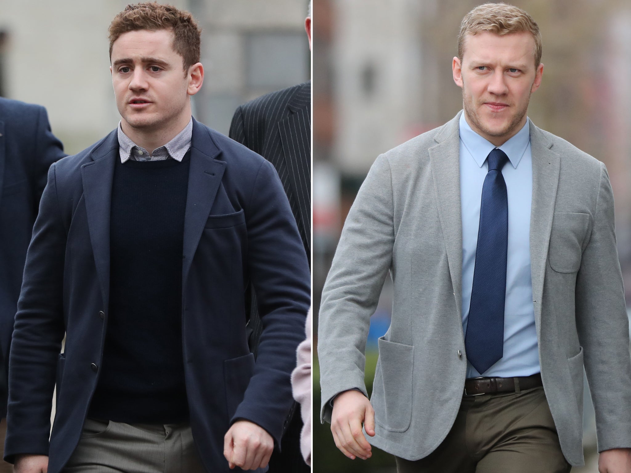 Ulster Rugby players Paddy Jackson and Stuart Olding