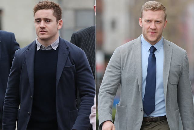 Ulster Rugby players Paddy Jackson and Stuart Olding
