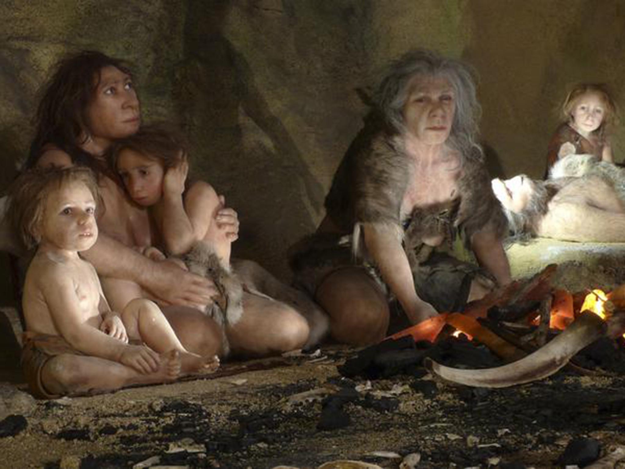 Current research suggest Neanderthals (artist's impression) went extinct over a period of 4,000 to 10,000 years