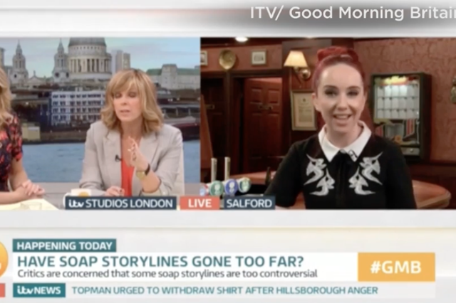 Kate Garraway interviews Coronation Street boss Kate Oates on Good Morning Britain