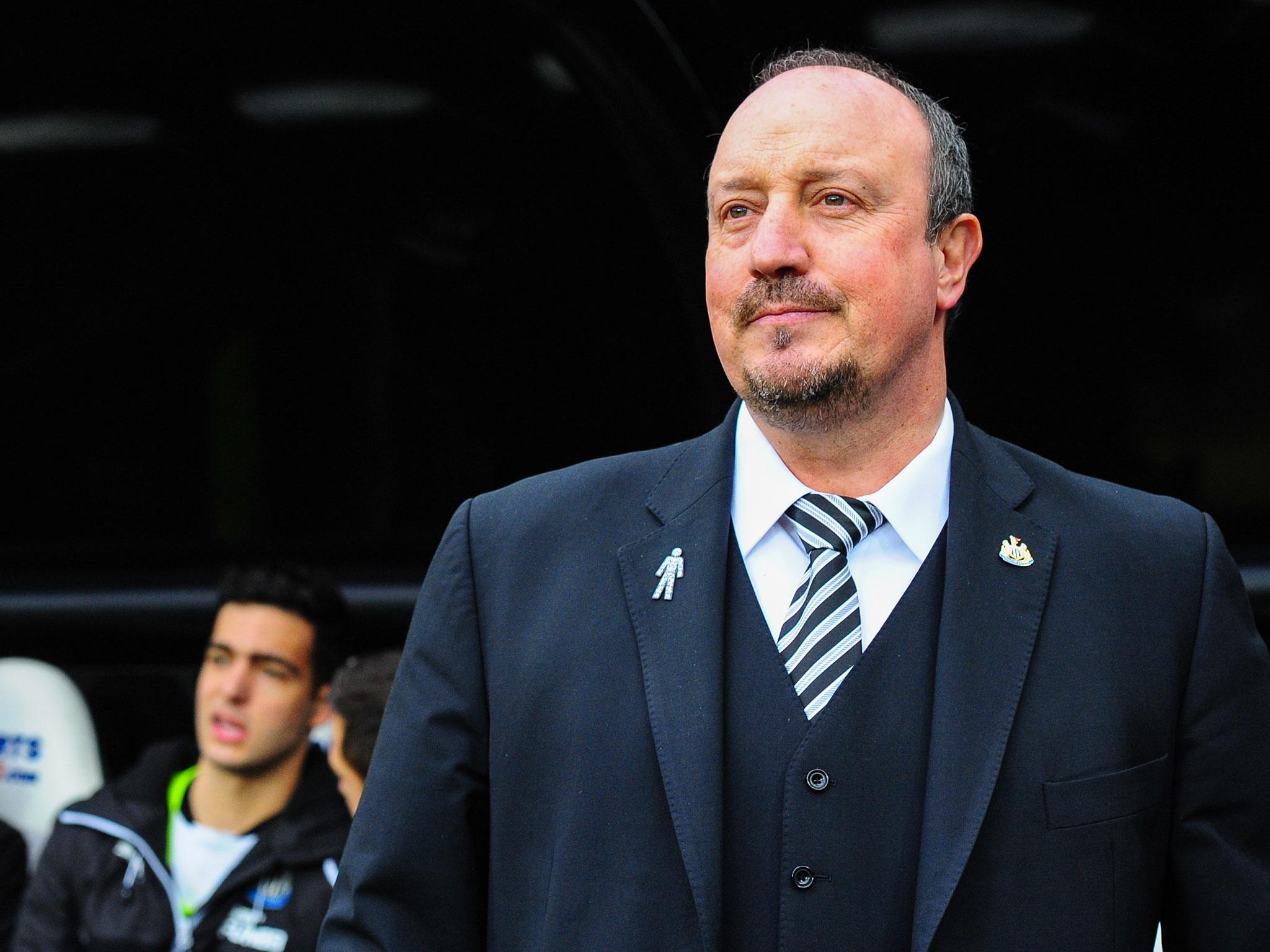 Rafa Benitez himself is keen to stay on at Newcastle - but is waiting for the right moment to engage in talks