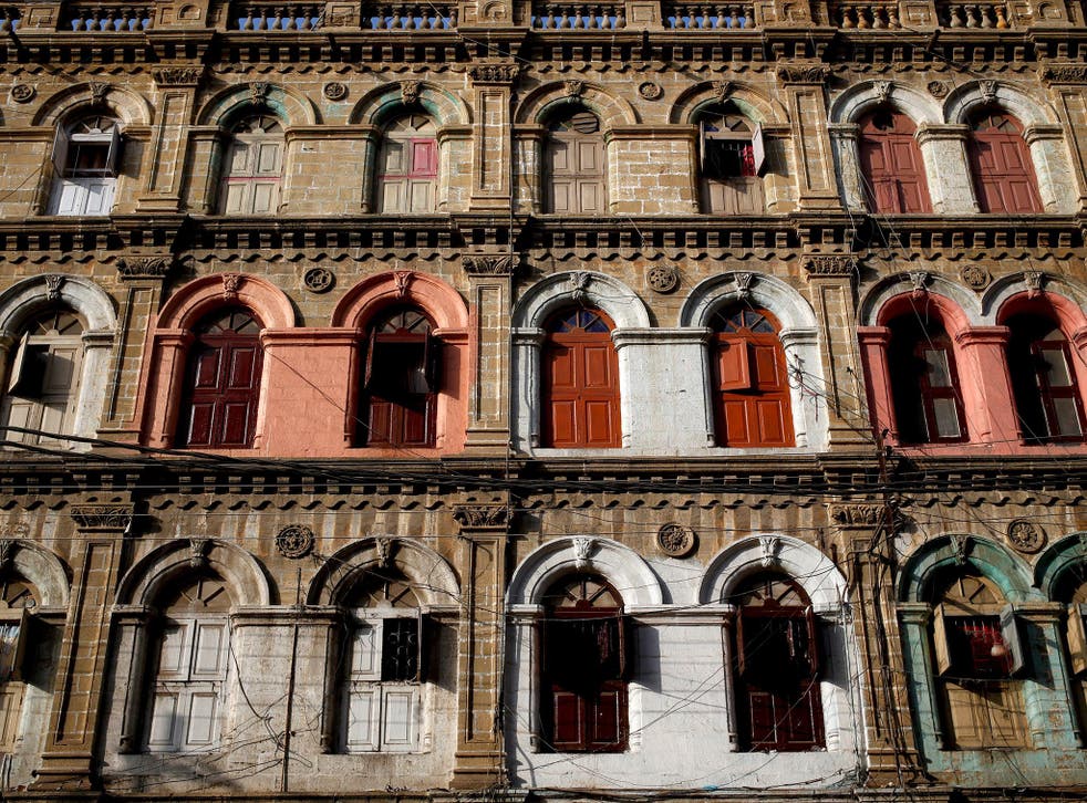 A residential building, built in the British colonial period, in Karachi, Pakistan
