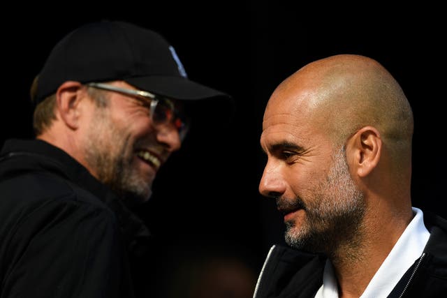 Jurgen Klopp and Pep Guardiola will go head to head in the Champions League