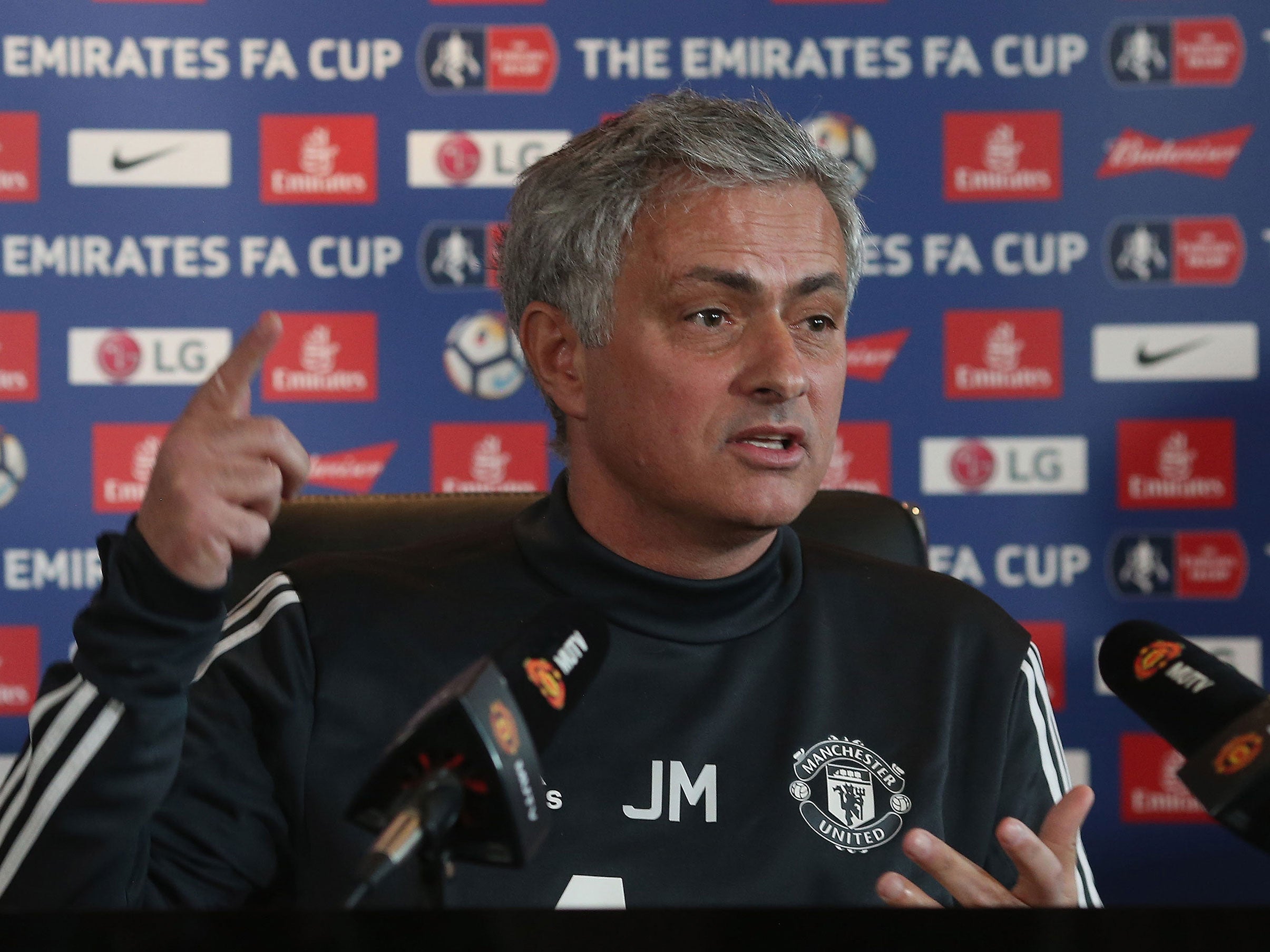 Jose Mourinho defended his tenure so far at a heated press conference