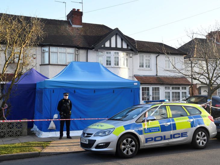 Police cordon off the home of Moscow businessman Nikolai Glushkov