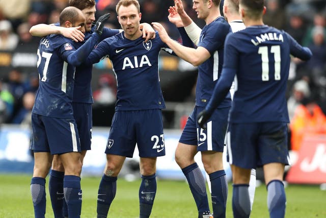 Tottenham eased past Swansea and into the semi-finals once again