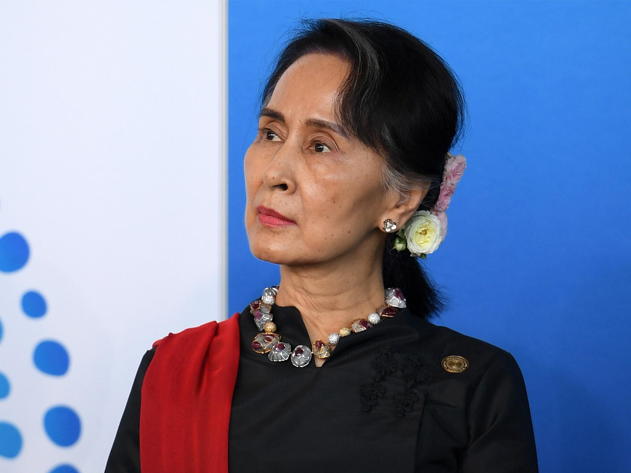 Myanmar State Counsellor Aung San Suu Kyi attends the ASEAN-Australia Special Summit