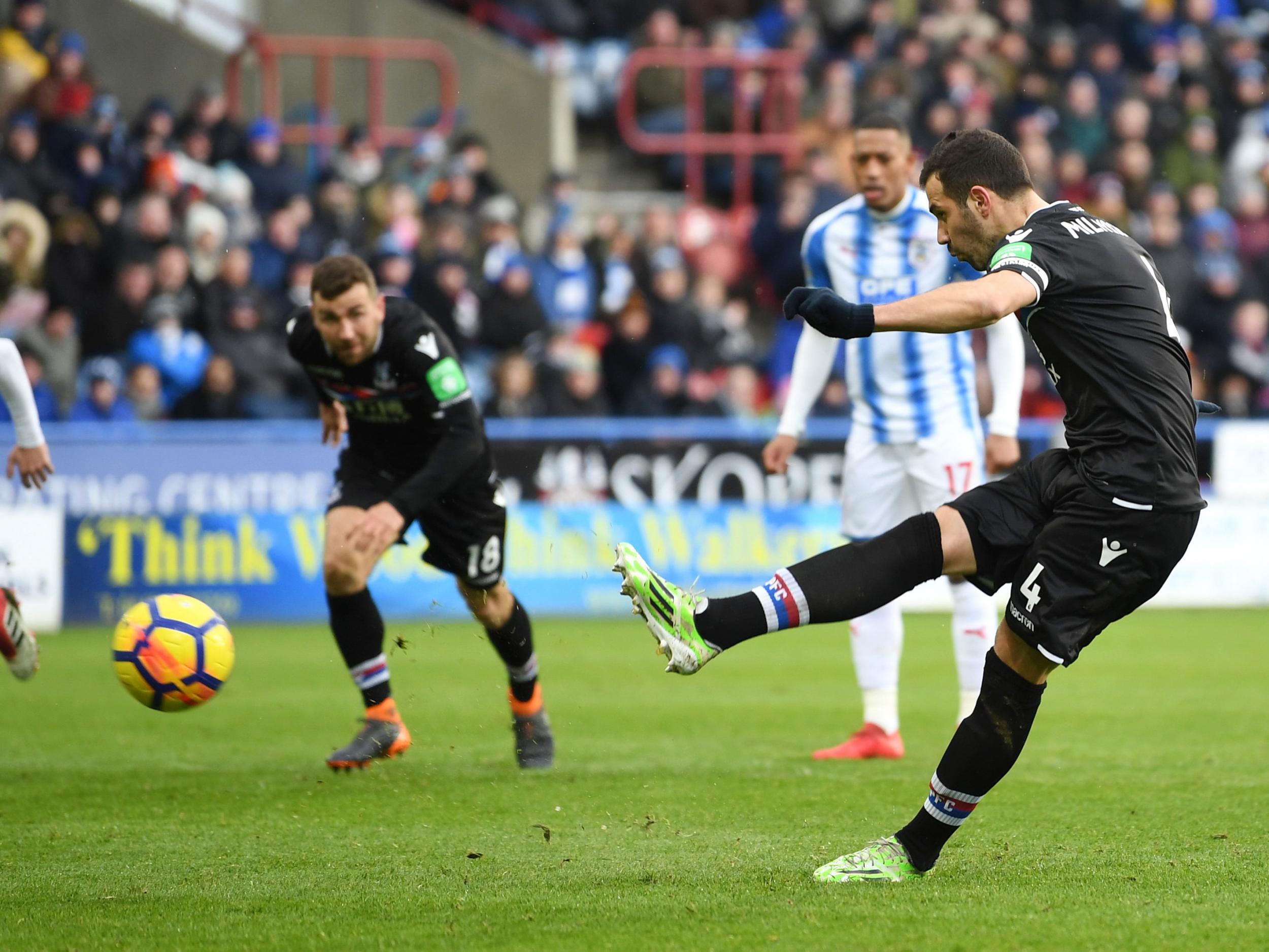 Milivojevic grabbed a second from the spot after Townsend was felled in the box