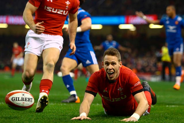 Liam Williams scored the only Welsh try of the match