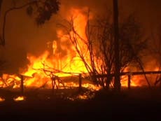 Hundreds flee homes in Australia as fires started by lightning rage