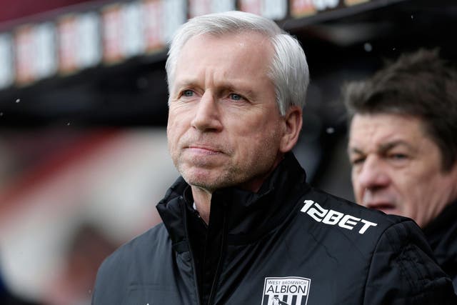 Alan Pardew watched his side lose an eighth-straight game at Bournemouth