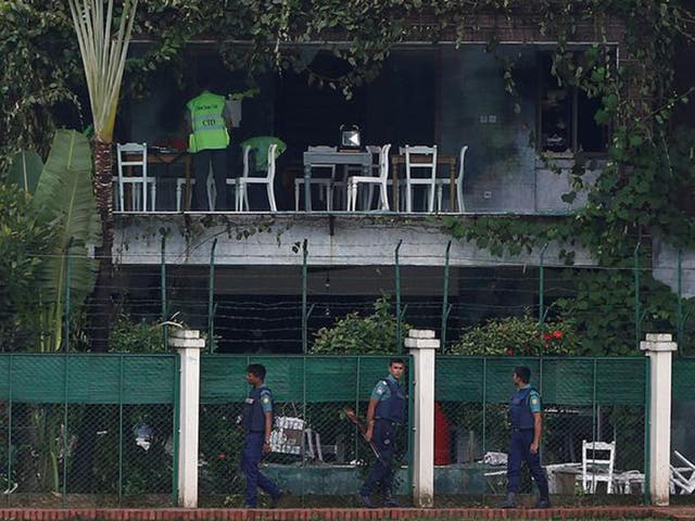 The attack saw 20 hostages killed at an upmarket Dhaka cafe 