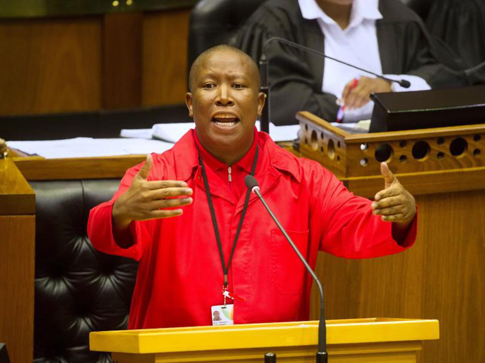 Julius Malema founded the EFF in 2013