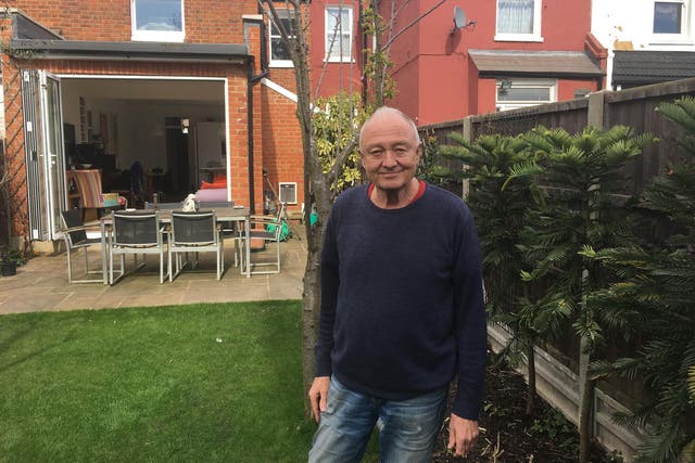 Ken Livingstone at home in north London