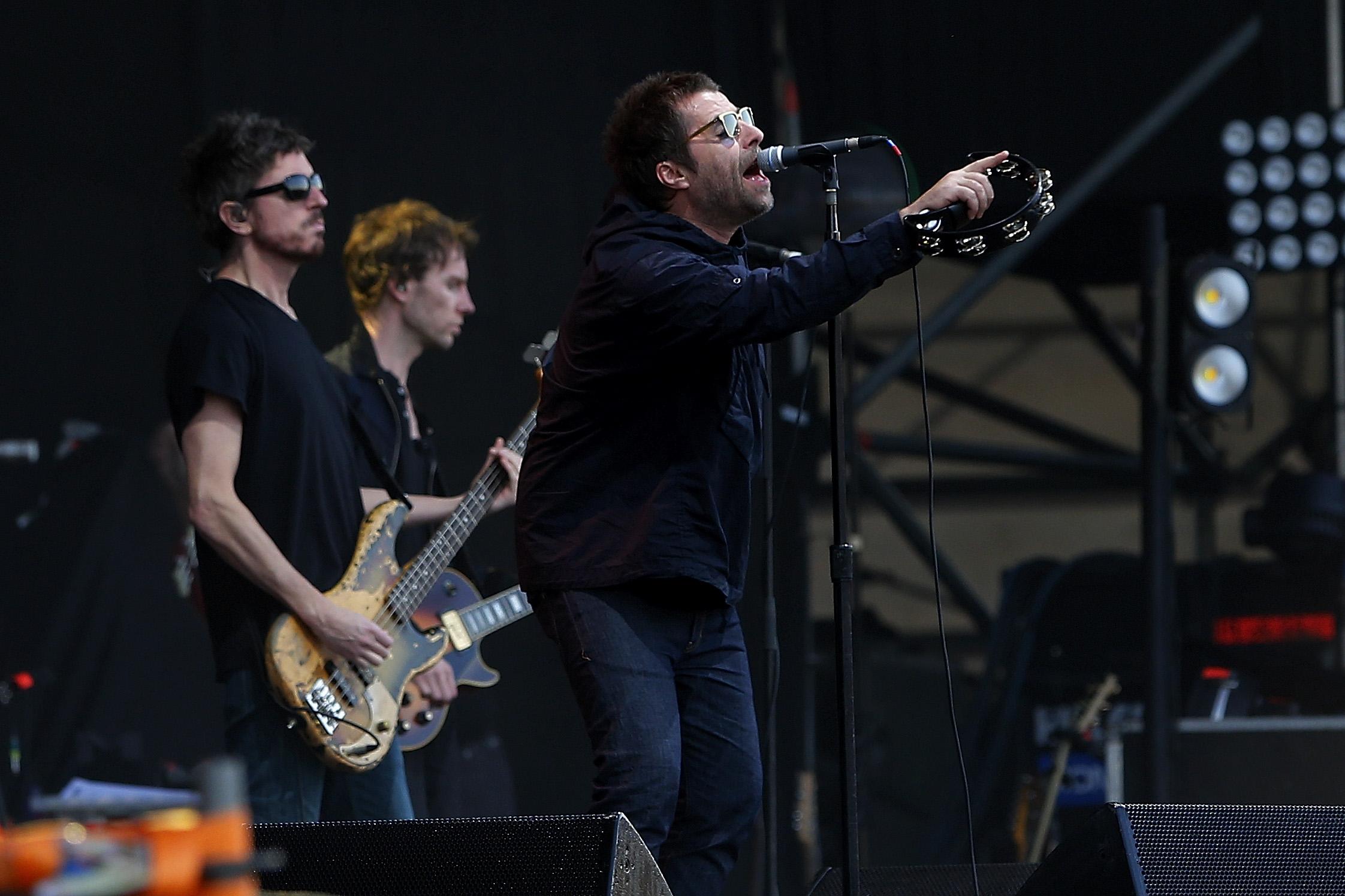 Liam Gallagher performs during the third day of Lollapalooza Chile, 2018
