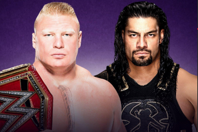 Brock Lesnar and Roman Reigns will do battle in the main event