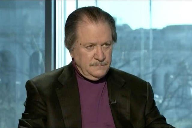 Joseph E diGenova during a television interview in March 2016