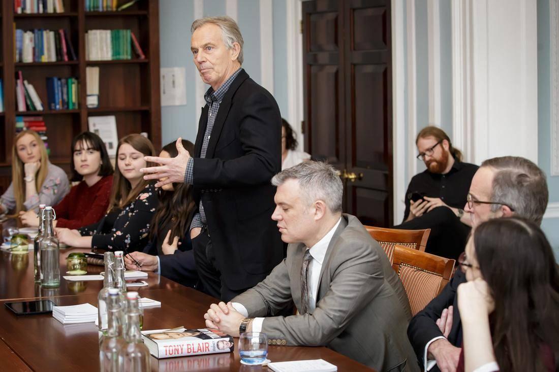 Tony Blair speaks to King’s College London students last week (Tim Ireland)