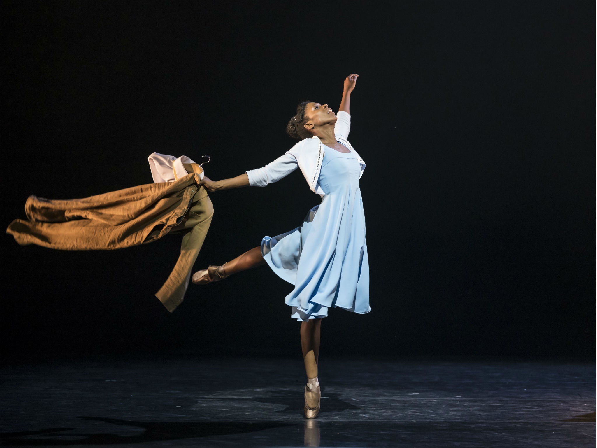 Cira Robinson performs with Ballet Black in Cathy Marston's 'The Suit' at the Barbican