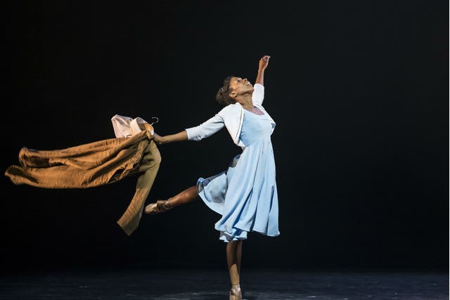 Cira Robinson performs with Ballet Black in Cathy Marston's 'The Suit' at the Barbican