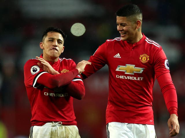 Sanchez and Rojo now get on well at United