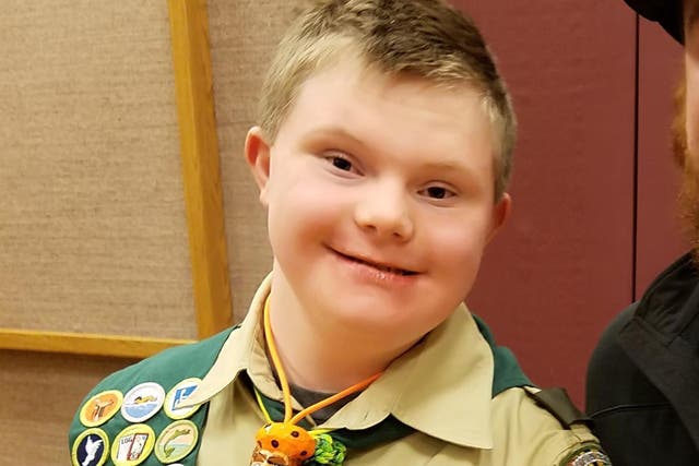 Logan in his Boy Scouts uniform (Chad Blythe)