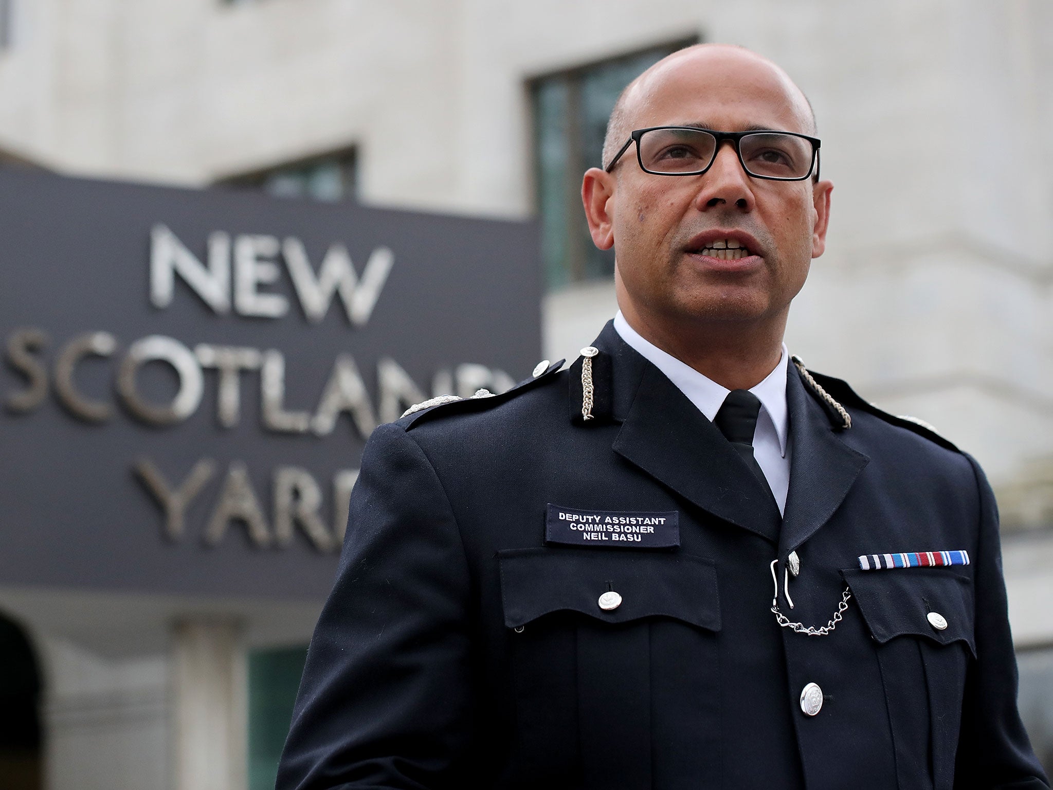 Assistant Commissioner Neil Basu called on the government to shore up resources across policing so it can deal with the rising threat 