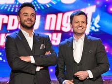 Ant and Dec's Saturday Night Takeaway nominated for Bafta TV award