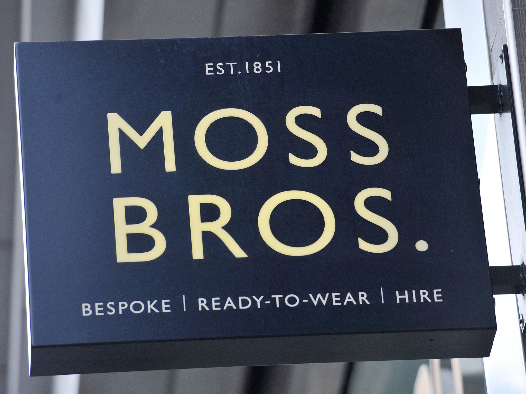 Moss Bros has 129 stores in the UK