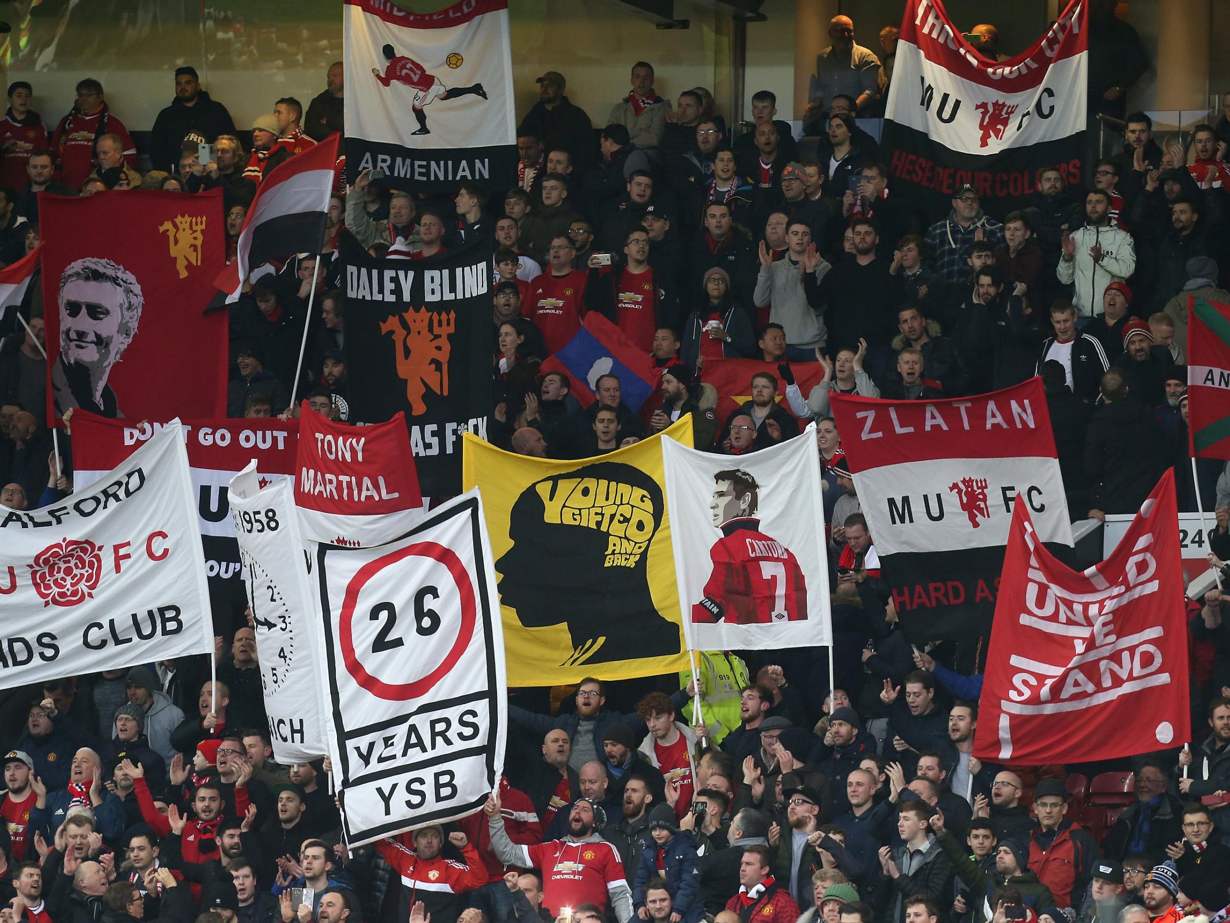 Manchester United implemented a 'singing section' at Old Trafford four years ago